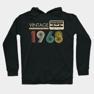 Vintage 1968 Limited Edition Cassette 55th Birthday Hoodie